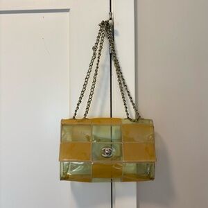 CHANEL Matelasse PVC Patchwork Flap Shoulder Bag